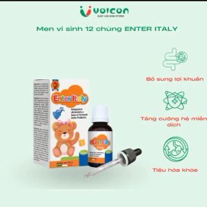 Men vi sinh 12 chủng Enter Italy - Nhập khẩu từ Ý lợi khuẩn cho mẹ & bé sơ sinh 15ml