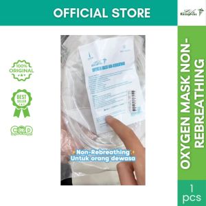 DENUSA - Oxygen Mask Non Rebreathing NRM Dewasa Life Resources | Masker Oksigen Medis High Flow