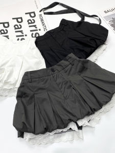 Váy Ngắn Xếp Ly Ren Kiểu Pháp Cổ Điển Hepburn Cho Nữ Váy Ngắn Chống Ánh Sáng Quần Áo Công Sở Váy Ngắn Váy Ngắn