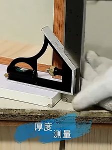 Penggaris Siku Sudut Waterpass Tukang Kombinasi Multifungsi 30 Cm