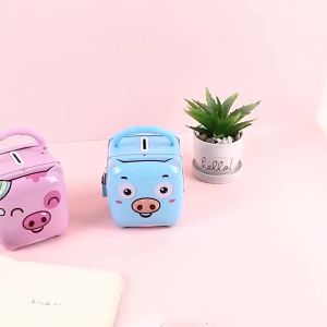 Két sắt hình con bò con heo cho bé két sắt đồ chơi hình chú bò dễ thương két mini đồ chơi đựng tiền tiết kiệm két đựng tiền đồ chơi két sắt mini