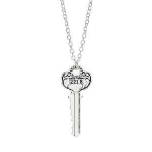 Bandai | 221B Apartment Key Necklace Sherlock Inspired British Style Pendant Movie Peripherals Pendant Jewelry
