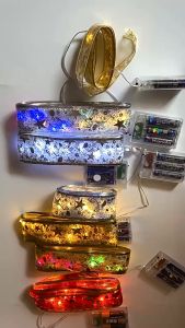 JEECH ไฟเส้น LED หลายการใช้ ไฟแต่งวันเกิด ไฟคริสต์มาส สีขาว สีขาวอบอูน สีขาวแต่งเทศกาล กระพริบ สร้างบรรยากาศ