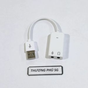 USB âm thanh / USB Sound Card 7.1 Channel dây dài 15Cm