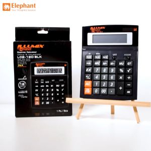 Illumix เครื่องคิดเลข เครื่องคิดเลขขนาดใหญ่ รุ่น L02-12D สีดํา จํานวน 1 เครื่อง