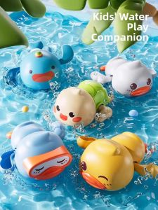 BABYSHOME | Baby Bath Time Toy Set Turtle and Duck Shower
