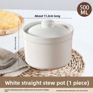MENGCHUANG | Home Use Ceramic Steamer Pot with Lid