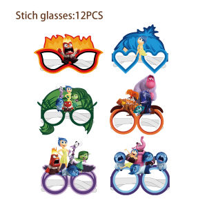 Sonic Birthday Party Props Paper Glasses Photographic Tools Decorative Funny Childrens Birthday Party Supplies Ice Snow Paper Glasses