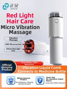 ZHENGBEI | Auto Dispense Red Light Vibration Massage Hair Growth Device