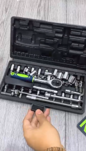 ZENTOR 46‑PCS Anti‑Rust Pro Socket & Ratchet Wrench Set