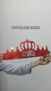 aiGooTan - TOPI ULANG TAHUN - Mahkota Pesta Kartun Anak Ultah Karakter Dewasa Karton Murah Medan