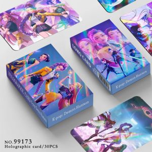 111130 Laser Cards K-POP Witch Hunt CartoonSeries Accessories LOMO Small CardsNew Kpop Demon Hunters    Notepad