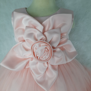 Big Joy Baby Formal Gown Dulce Elegant Baby Party Dress with Big Flower For Ages 3 to 24 Months Old 564301