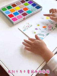 [Little B House] Kids DIY Finger Drawing Fingerprint Card Painting Coloring Graffiti 儿童手指画 Warna Lukisan Jari - BT398