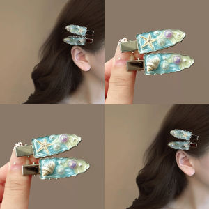 Fashionable Sea Star Shell Hair Clips for Women Side Bangs Duckbill Hair Clamp Hair Accessories Sweet Style Non-Starvation