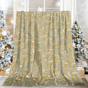 Beast Kingdom | Christmas Snowflake Plaid Flannel Blanket Soft Fuzzy Plush Cozy Warm Throw for Sofa Bed Couch Home Decor Gifts