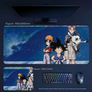 Bandai | Office High Quality Leather Mouse Pad Precision Edge Lock Bracer Leather Deskpad Animation Dragon Ball Series Non-slip Mouse Pad