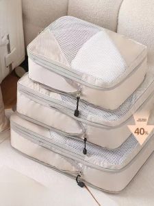 Travel Compression Bag Set of Six Outing Gods Clothes Toiletries Packing Luggage Organizer Bag for Maternity Business Trips
