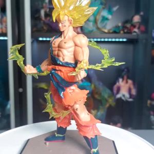 Mô hình Dragon Ball SonGoku super Saiyan siêu đẹp có hiệu ứng effect – Cao 17cm – Nặng: 500gram – Dragon Ball