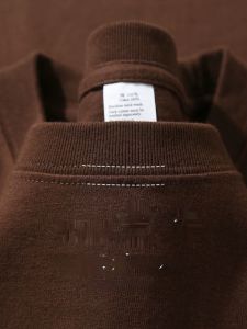 Caramel Mocha 300G Heavy Weight Pure Cotton Long Sleeves Loose Solid Color T-shirt Top Autumn Inner Wear Thick Mens and Womens Bottoming Shirt