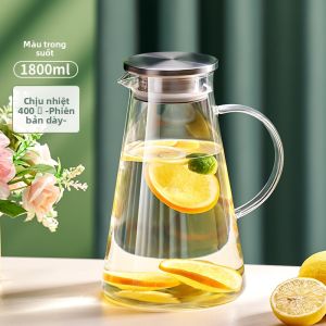 GIANXI | Bình Nước Lạnh Chống Nhiệt bằng Thủy Tinh