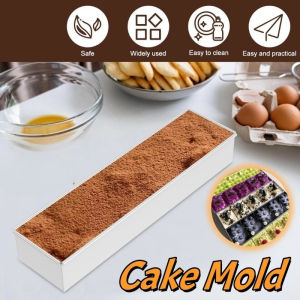 Tiramisu Cake Mold Stainless Steel Detachable Mousse Cheesecake Embryo Model Non Stick Square Box for Kitchen