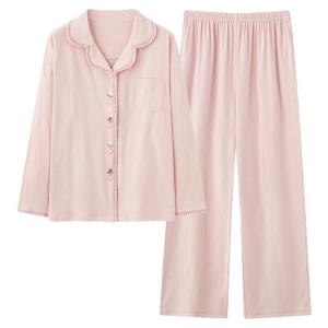 Bộ đồ ngủ nữ MiiOW làm bằng vải cotton dài tay họa tiết hoa