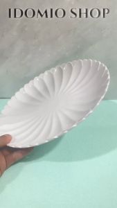 Đĩa Nhựa Melamine Màu Trắng Nhiều Size