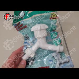 Watertec Truflo White Bib Tap G503B NI 3/4B FBT-G05N11-1TPWHT Faucet for Washing Machine Inlet Hose connector Adaptor