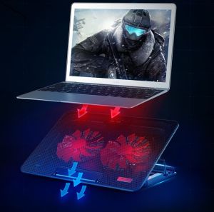 (Ready Stock in Malaysia) Laptop Cooler Cooling Fan Laptop USB Fan Laptop Cooling Accessories | 2 Fan 手提电脑散热器