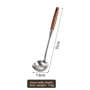 New Stainless Steel Soup Spoon Set Slotted