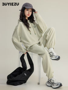 Fashionable Sportswear Set for Girls Autumn New Arrival Comfortable Cotton Sweatshirt with Hat And Pants for 8-15 Years Old Girls