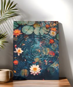Bộ Tranh Tô Màu Theo Số Acrylic Dành Cho Người Lớn Tranh Hoa Sen Trừu Tượng Trên Vải Tranh Nghệ Thuật Số Bộ Dụng Cụ Tô Màu Theo Số Để Giải Trí Sáng Tạo