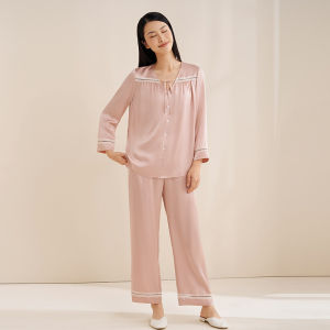 JINSANTA | Silk Lace Loose Comfortable Spring Summer Pajama Set