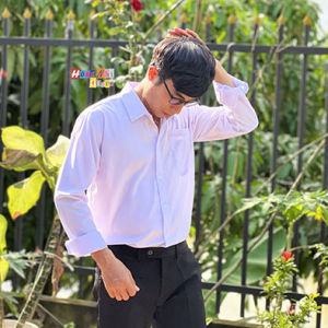 Sơ Mi Trắng Nam Tay Dài Đi Học 1 Túi Dáng Rộng 85kg Trở Lại Ulzzang Hồng Nhi Store