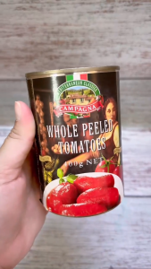 CAMPAGNA [Lon WHOLE PEELED 400g] CÀ CHUA BÓC VỎ NGUYÊN TRÁI Ý The whole peeled tomatoes the simple sauce
