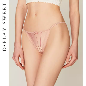 Lace Tie Cotton Crotch Panties