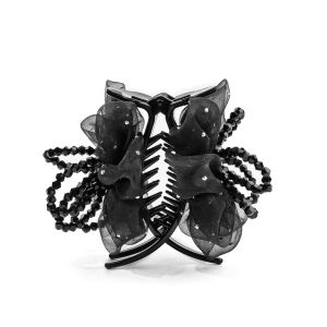 Elegant Simple New 2025 Back of Head Half Bun Hair Clip Mesh Grab Clip Fashionable Versatile Hair Accessories Korean Style