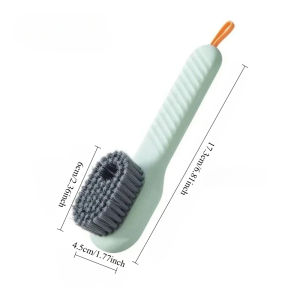 Shoe Washing Machine Bag with Liquid Shoe Brush Set Durable Laundry Shoe Bag and Soft Bristle Clean Brush for All Shoes