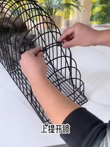 Lồng tắm mèo STEEL đa năng chống cào chống cắn phù hợp tắm sấy khô và du lịch cho mèo phiên bản mới