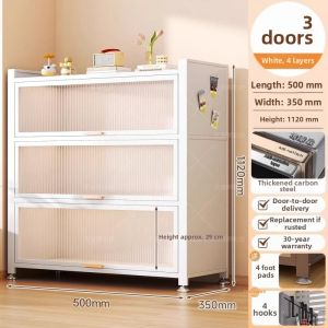 Dibio | Storage Cabinet Bookcase With Doors Steel 1 Unit