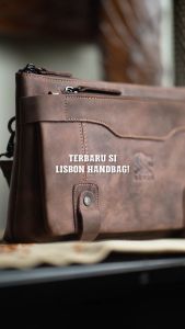 Handbag Pria Kulit Sapi Tas Tangan Clutch Leather Reven Lisbon