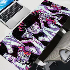 Big Gaming Accessories Anime Mouse Pads Gamer HD Print Junji Ito Tees Horror Extended Desk Mat PC Computer Anti-fray Mousepads