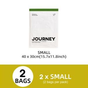 Hand Roll Vacuum Storage Bags 2 Pack No Pump Needed Waterproof Space Saver for Business Trip Clothes Packing