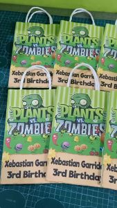 10pcs plants vs zombie d1 theme customized lootbags