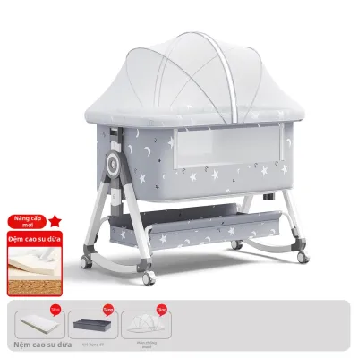 AOBIXIONG | Nôi Em Bé Gập Điều Chỉnh Được có Tính Năng Chống Tràn Sữa