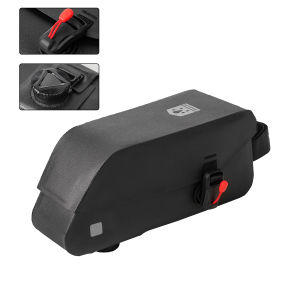 RockBros | Bike Top Tube Bag Magnetic 0.9L Waterproof TPU Bike Frame Front Pack Mountain Bike Riding Storage Bag Cycling Storage Bag Wallet