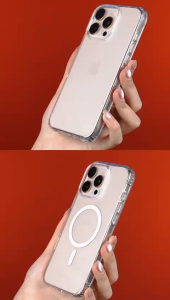 Acrylic Hard Case Clear Magsafe Support Wireless Untuk IPHONE 14 PRO MAX ( Brand: COPPERINDO )