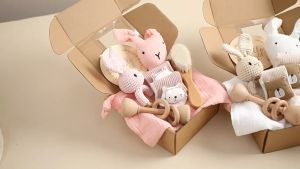 SG EmmAmy® 6Pcs/set Newborn Baby Gifts Set Newborn Hampers Box Newborn Baby Box Surprise