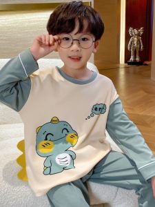 SHAPRA | Childrens Cartoon Dinosaur Long Sleeve Cotton Pajamas